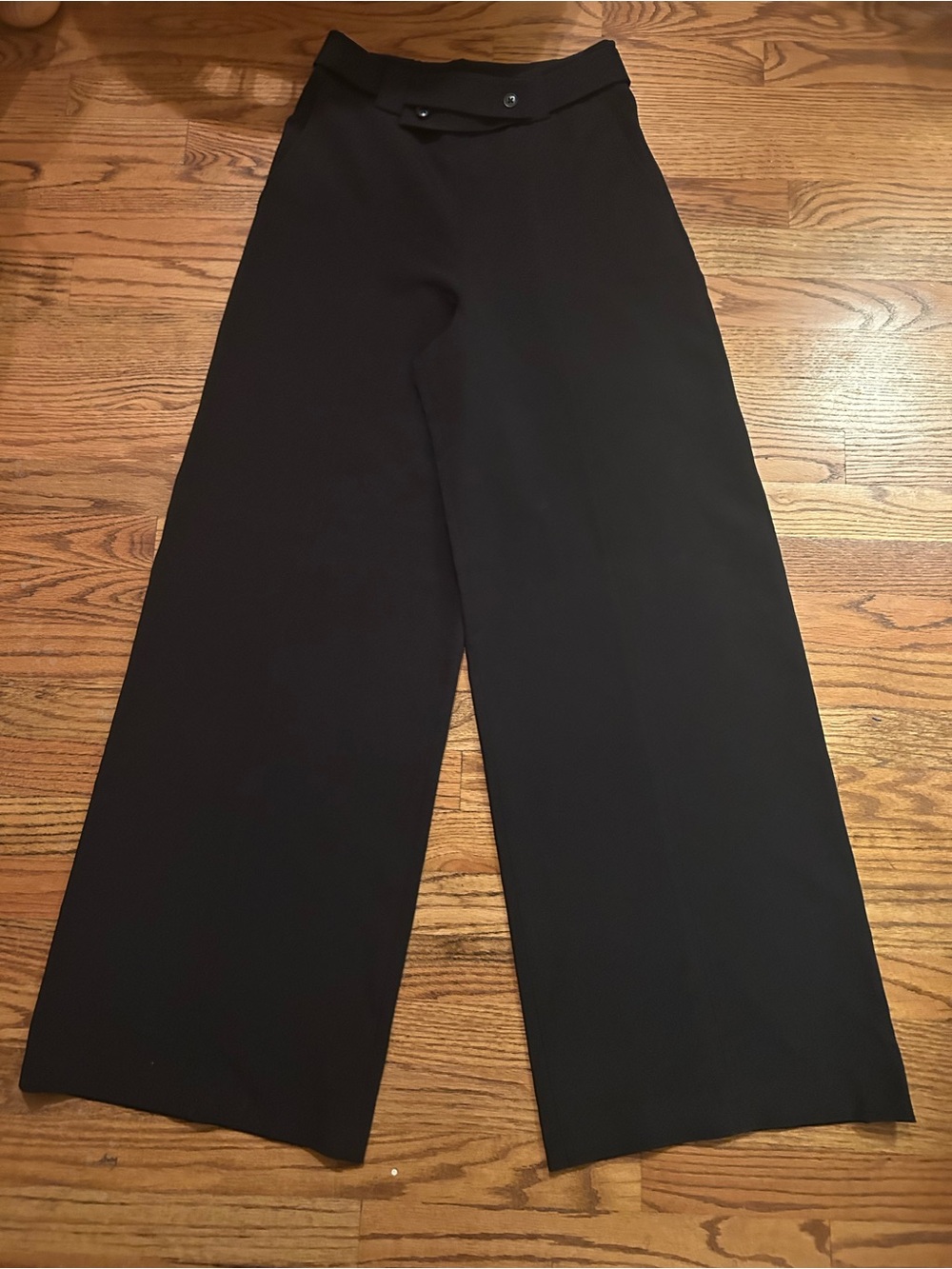 French Connection Women’s Sz 4 Classic Preppy Minimalist Wide Leg Trouser Pants